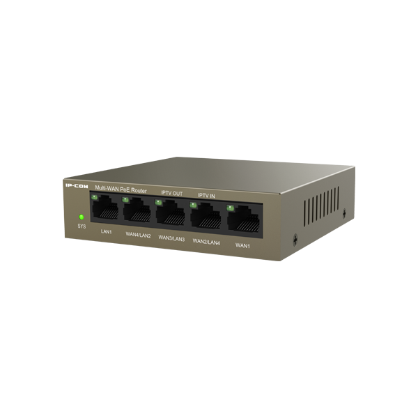 Router 4 porturi Gigabit PoE+, 55W, 1 port RJ45 Gigabit, management - IP-COM M20-PoE - 1