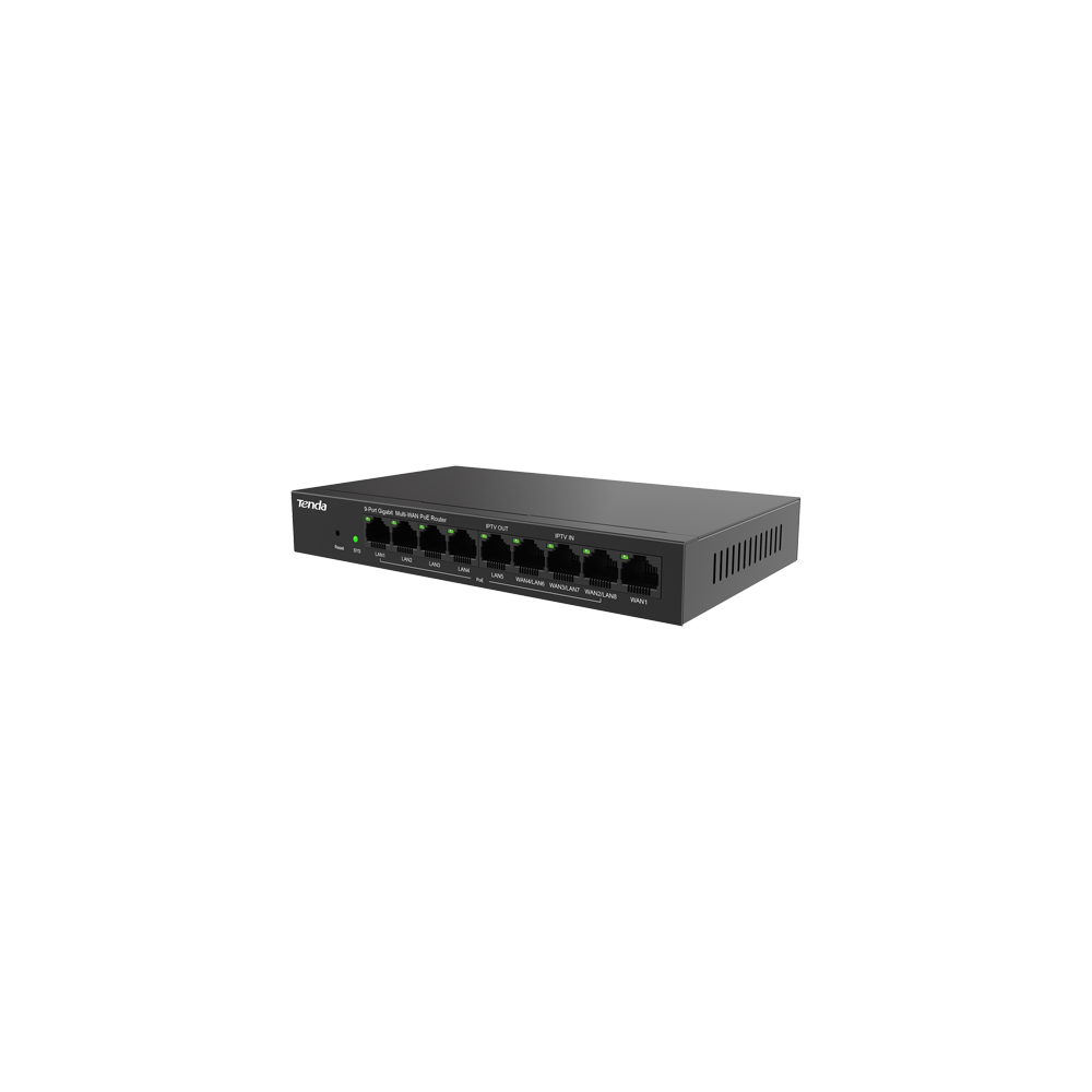 Router 8 porturi PoE+, 1 port WAN, Gigabit, Web Management - TENDA TND-G0-8G-POE - 1