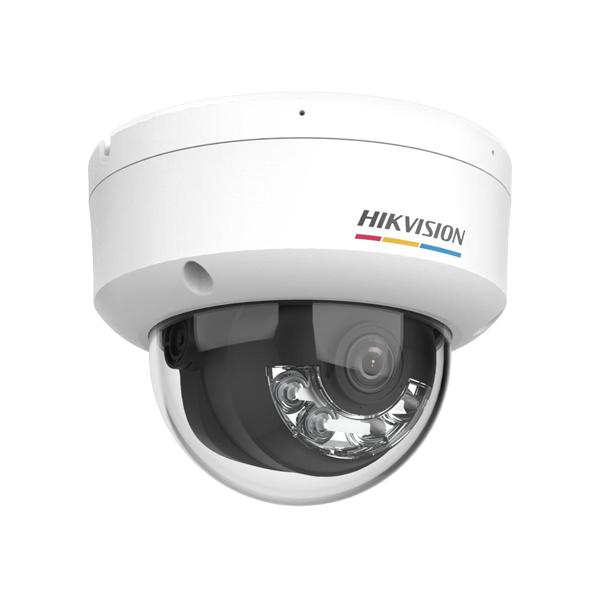 ColorVu, Dual Light - Camera IP, 6MP, lentila 2.8mm, IR 30m, WL 30m, Mic, PoE, IK08 - HIKVISION DS-2 - 1