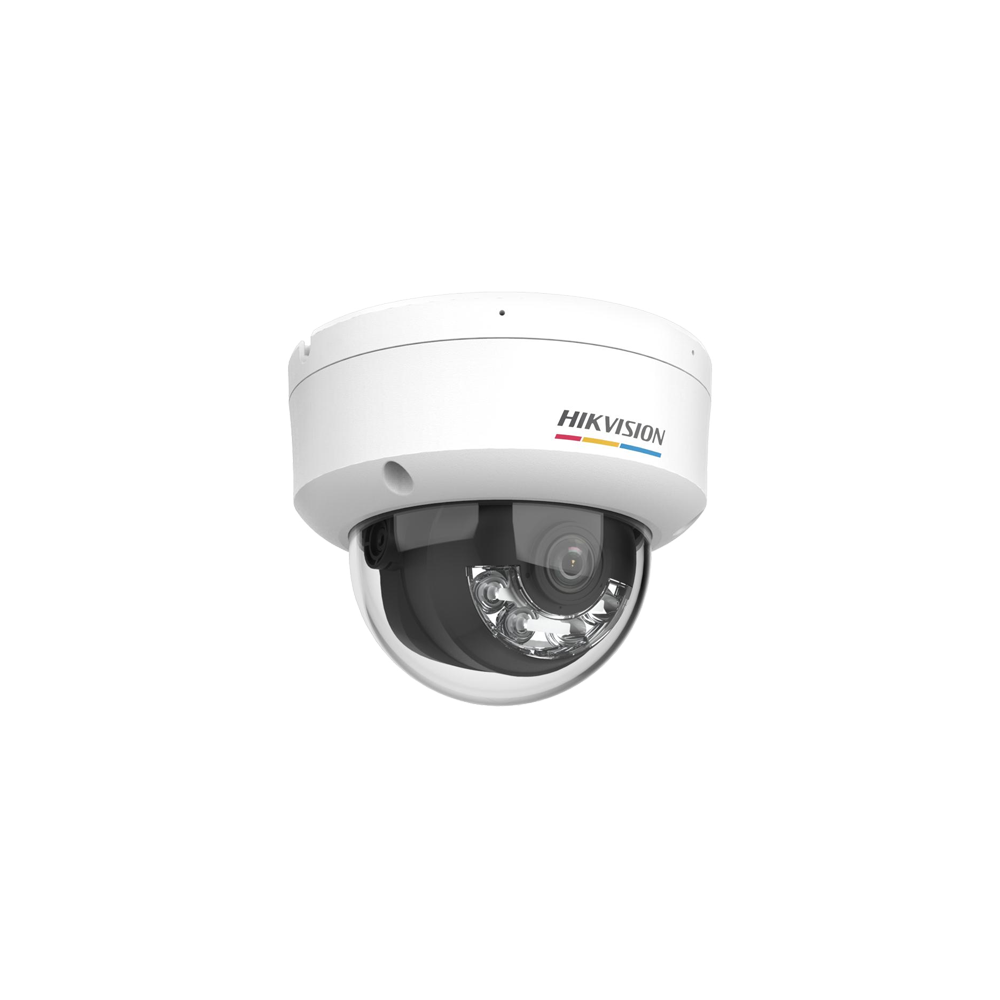 ColorVu, Dual Light - Camera IP, 6MP, lentila 2.8mm, IR 30m, WL 30m, Mic, PoE, IK08 - HIKVISION DS-2 - 1