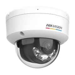 ColorVu, Dual Light - Camera IP, 6MP, lentila 2.8mm, IR 30m, WL 30m, Mic, PoE, IK08 - HIKVISION DS-2 - 1