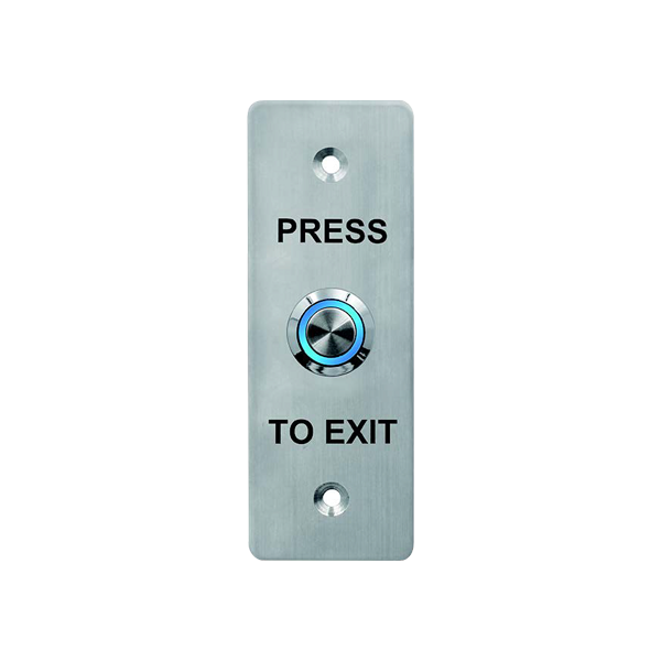 Buton de iesire, montaj ingropat, inox, LED, NO-NC-COM, 115 x 40 mm CSB-408L - 1