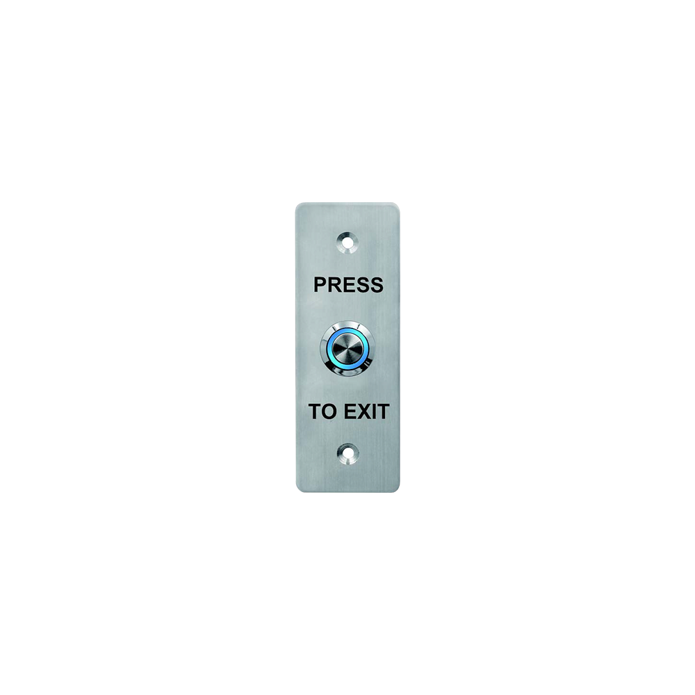 Buton de iesire, montaj ingropat, inox, LED, NO-NC-COM, 115 x 40 mm CSB-408L - 1