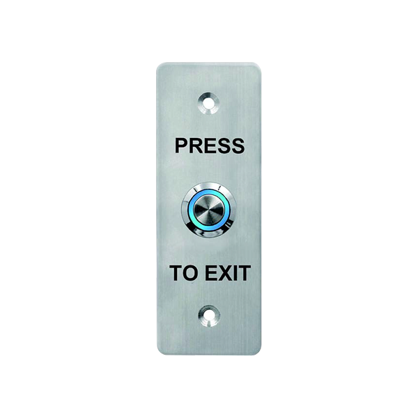 Buton de iesire, montaj ingropat, inox, LED, NO-NC-COM, IP65, 115 x 40 mm CSB-408LW - 1