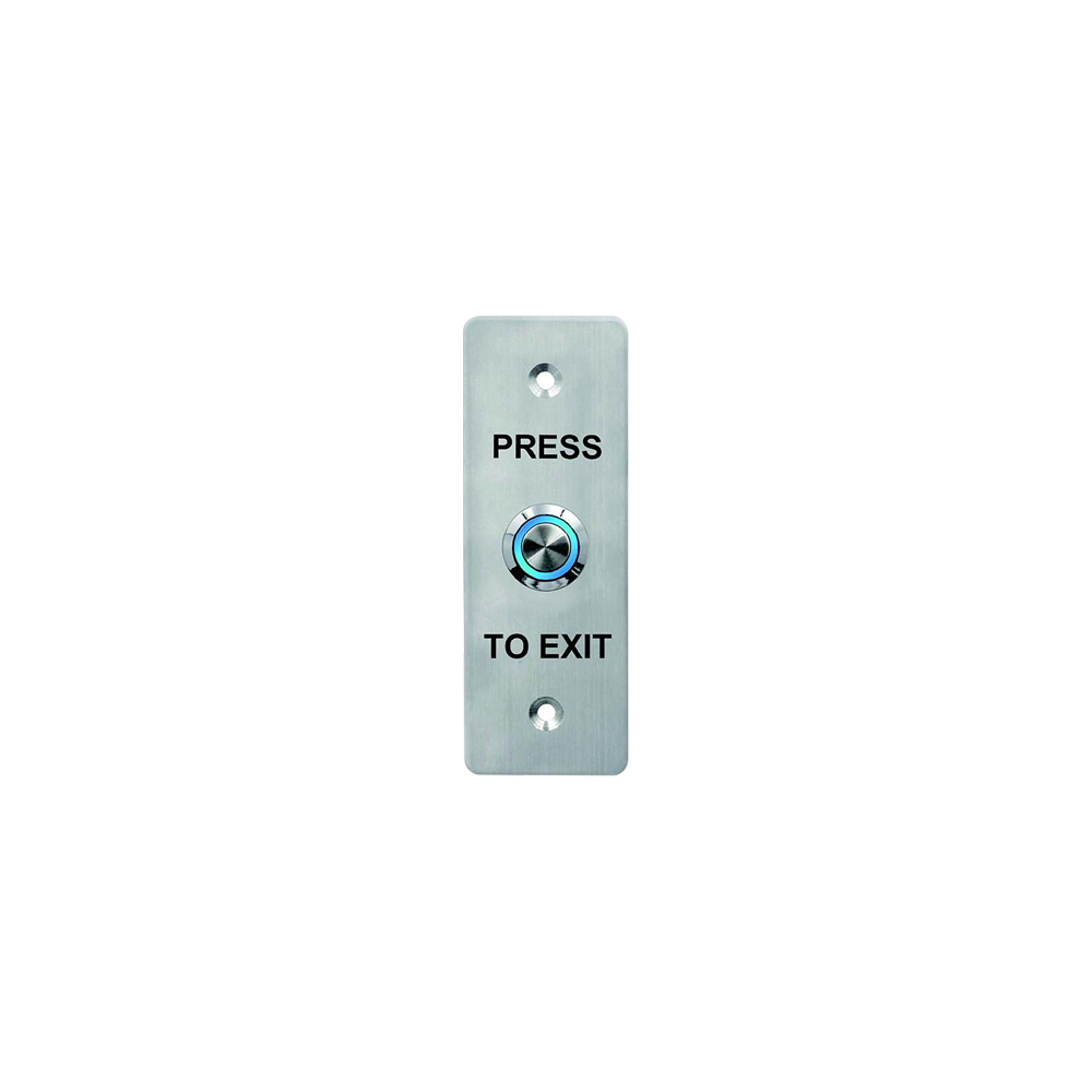 Buton de iesire, montaj ingropat, inox, LED, NO-NC-COM, IP65, 115 x 40 mm CSB-408LW - 1