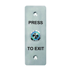 Buton de iesire, montaj ingropat, inox, LED, NO-NC-COM, IP65, 115 x 40 mm CSB-408LW - 1