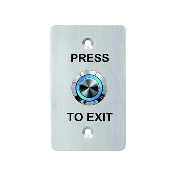 Buton de iesire, montaj ingropat, inox, LED, NO-NC-COM, IP65, 85 x 50 mm CSB-508LW - 1