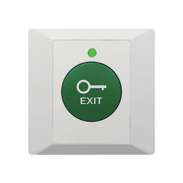 Buton de iesire din plastic, profil ingust, LED, buzzer CSB-86G-LED - 1