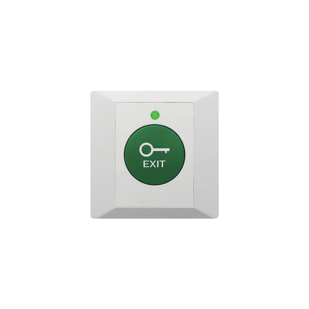 Buton de iesire din plastic, profil ingust, LED, buzzer CSB-86G-LED - 1