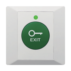 Buton de iesire din plastic, profil ingust, LED, buzzer CSB-86G-LED - 1