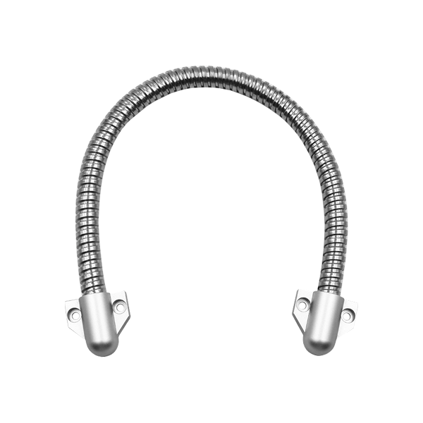 Set legatura flexibila din inox, capete din plastic argintiu, 400 x 9 mm CSL-400-2A - 1