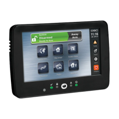 Tastatura touch screen color 7', 128 zone, cititor proximitate, negru, EN/RO, SERIA NEO - DSC HS2TCH - 1