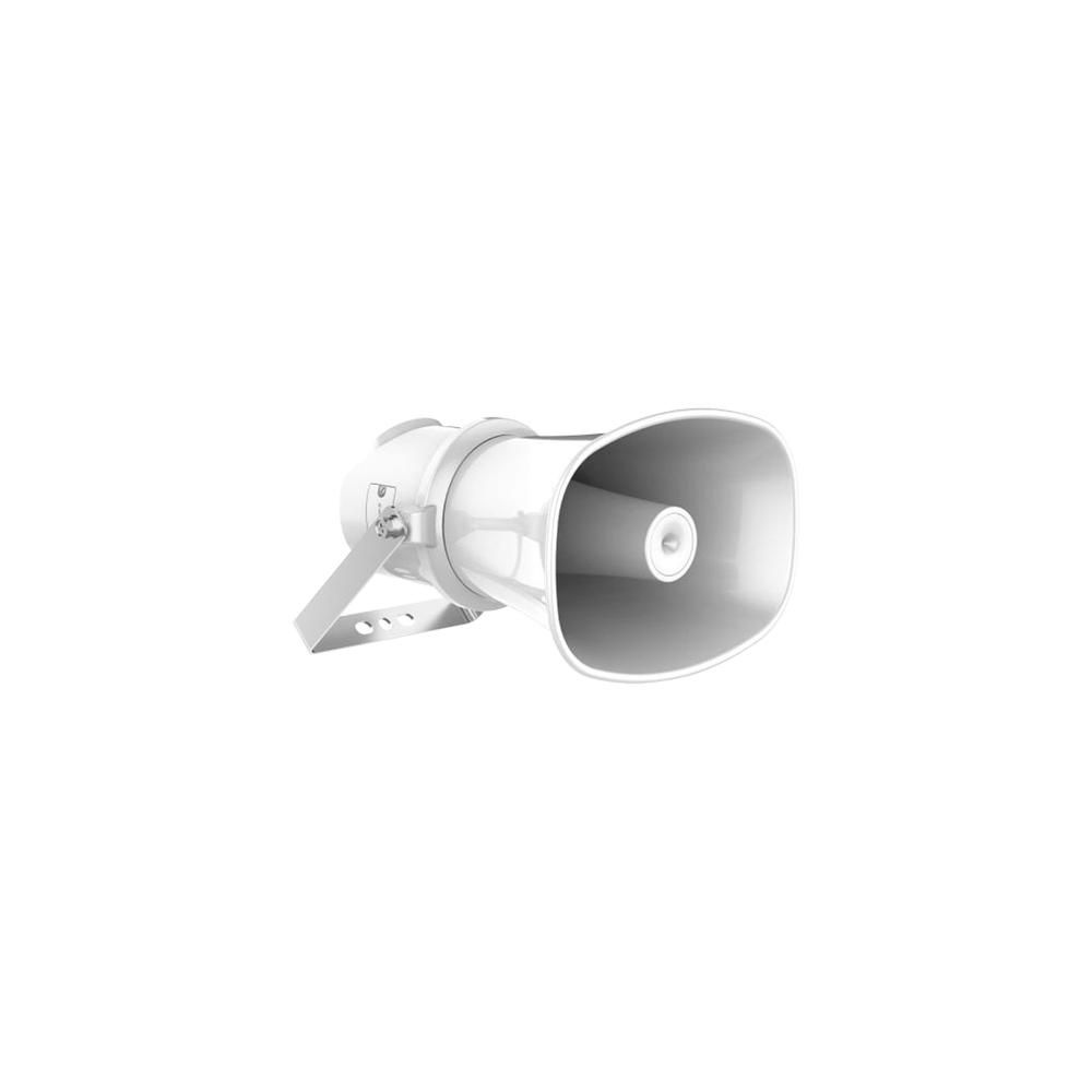 Difuzor IP cu palnie 7W, Mic., 4GB EMMC, PoE, iesire 12VDC 25mA, Alarma - HIKVISION DS-QAZ1307G1T-E - 1