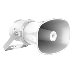 Difuzor IP cu palnie 7W, Mic., 4GB EMMC, PoE, iesire 12VDC 25mA, Alarma - HIKVISION DS-QAZ1307G1T-E - 1