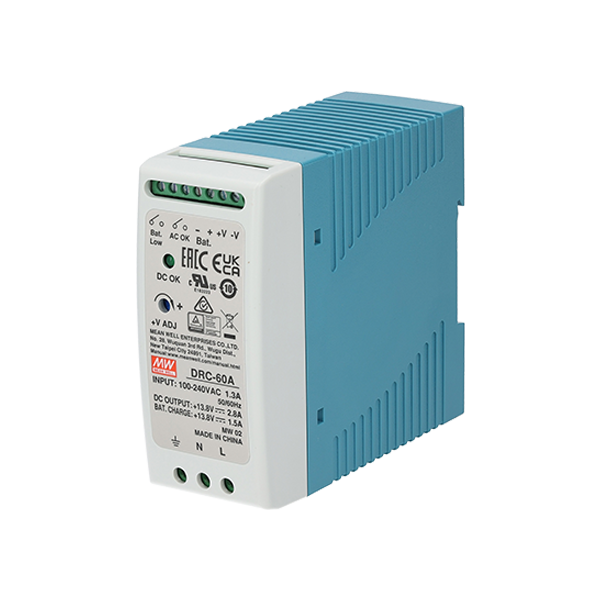 Sursa de alimentare in comutatie, 13.8V / 4.3A, sina DIN - MEAN WELL DRC-60A - 1