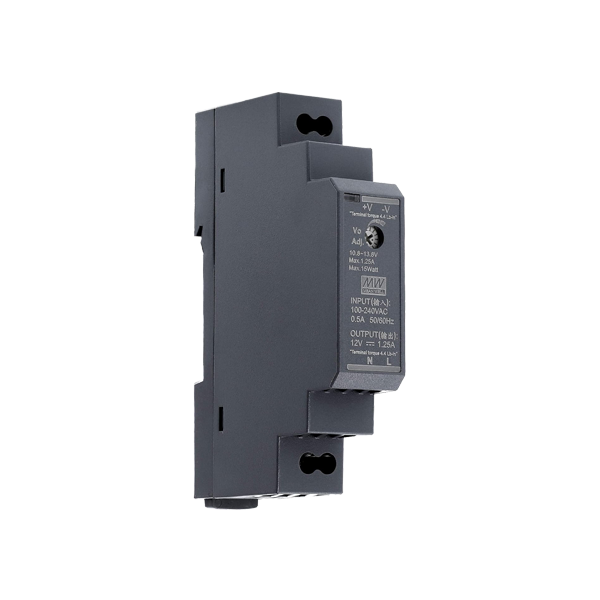 Sursa de alimentare in comutatie, 12V / 1.25A, sina DIN - MEAN WELL HDR-15-12 - 1