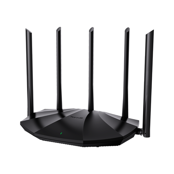 Router Wi-Fi 6, DualBand 2.4Ghz/5GHz, 300+1201Mbps, 5x6dBi, 4 porturi Gigabit - TENDA TND-TX2-PRO - 1