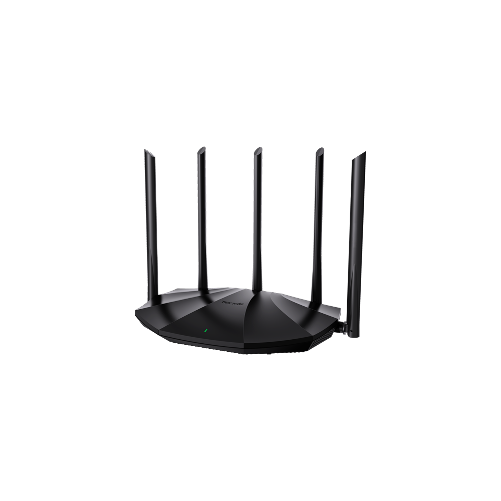 Router Wi-Fi 6, DualBand 2.4Ghz/5GHz, 300+1201Mbps, 5x6dBi, 4 porturi Gigabit - TENDA TND-TX2-PRO - 1