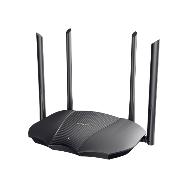Router Wi-Fi 6, DualBand 2.4Ghz/5GHz, 574+2402Mbps, 4x6dBi, 3 porturi Gigabit - TENDA TND-TX12 - 1