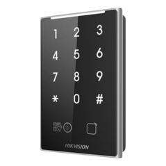 Cititor de proximitate MIFAR, cod QR, Wiegand, RS-485, tastatura integrata -HIKVISION DS-K1109DKB-QR - 1