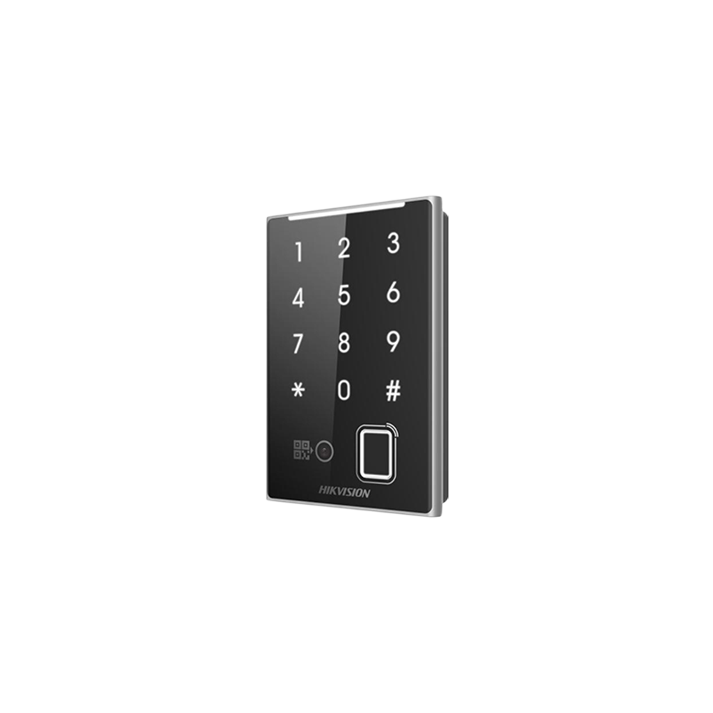 Cititor de proximitate MIFAR, amprenta, cod QR, Wiegand, RS-485, tastatura integrata -HIKVISION DS-K - 1