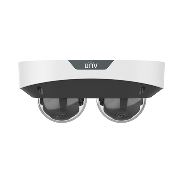 Dual Chanal - Camera IP, 2 x 4MP, lentila 2.8mm, IR 30m, Mic., Alarma, PoE, IK10 - UNV IPC3224SS-ADF - 1