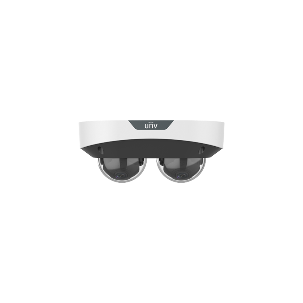 Dual Chanal - Camera IP, 2 x 4MP, lentila 2.8mm, IR 30m, Mic., Alarma, PoE, IK10 - UNV IPC3224SS-ADF - 1