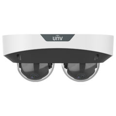 Dual Chanal - Camera IP, 2 x 4MP, lentila 2.8mm, IR 30m, Mic., Alarma, PoE, IK10 - UNV IPC3224SS-ADF - 1