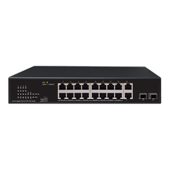 Switch 16xRJ45 POE, 2xRJ45, 2xSFP, Gigabit - UNV NSW2010-18GT2GP-POE-IN - 1