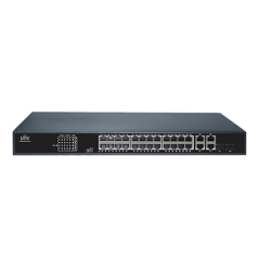 Switch 24xRJ45 POE, 2xRJ45, 2xRJ45+2xSFP combo, Gigabit - UNV NSW2010-26GT2GC-POE-IN - 1