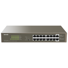 Switch 16 porturi Gigabit PoE - Tenda TND-TEG1116P-16-150W - 1