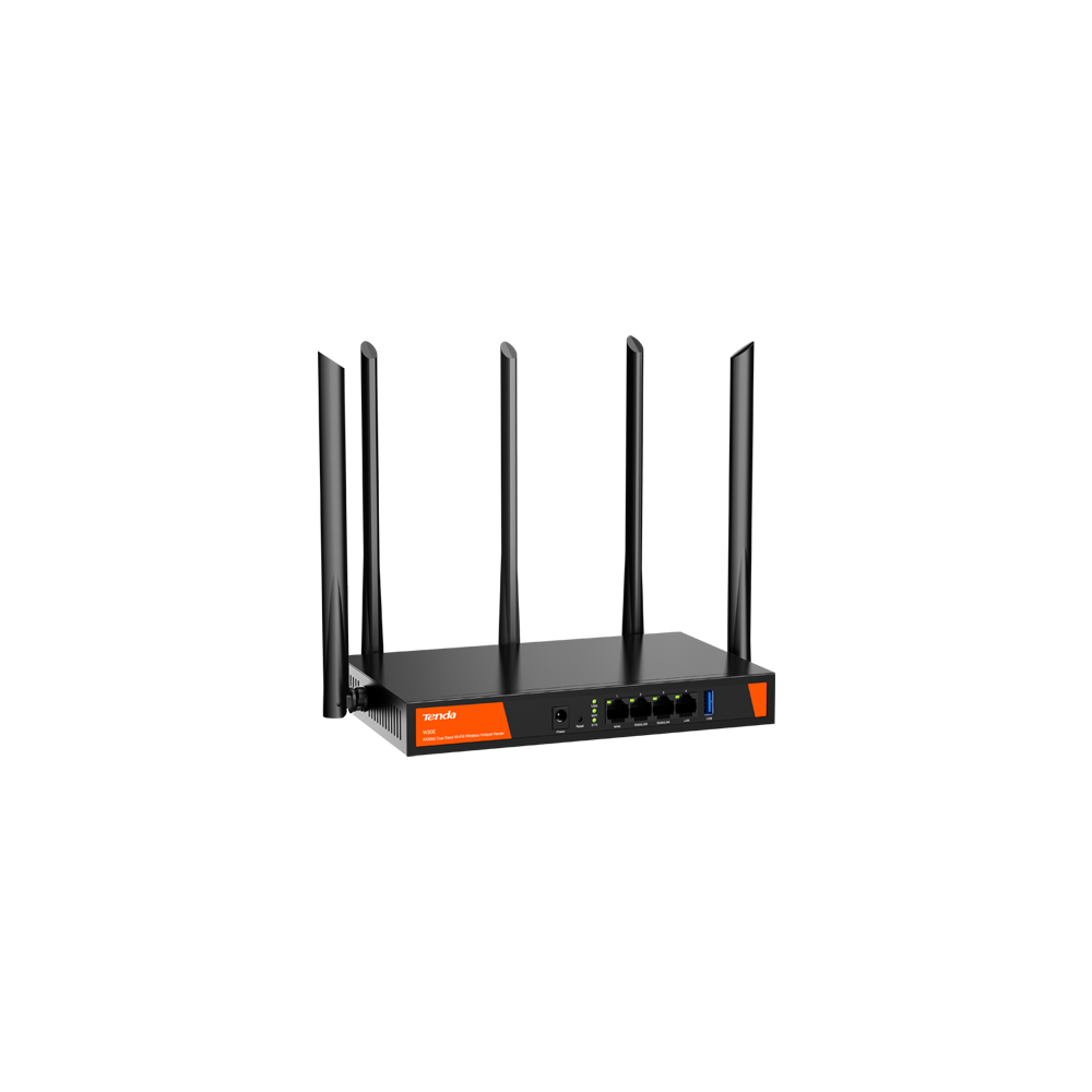 Router WiFi 6 Dual Band, 4 porturi Gigabit, AX3000, Management - TENDA TND-W30E - 1