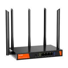 Router WiFi 6 Dual Band, 4 porturi Gigabit, AX3000, Management - TENDA TND-W30E - 1