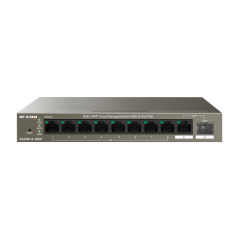 Switch 8 porturi PoE, 1 port RJ45, 1 port SFP, Gigabit, Cloud Management - IP-COM G2210P-8-102W - 1