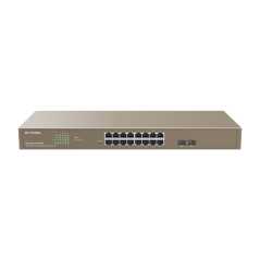 Switch 16 porturi PoE Gigabit, 2 porturi SFP Gigabit, Cloud Management - IP-COM G3318P-16-250W - 1