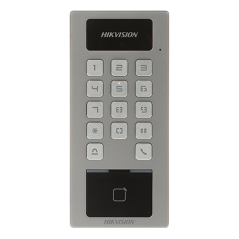 Terminal control acces si interfon cu tastatura, cititor card, Bluetooth, Wi-Fi, Alarma - HIKVISION  - 1