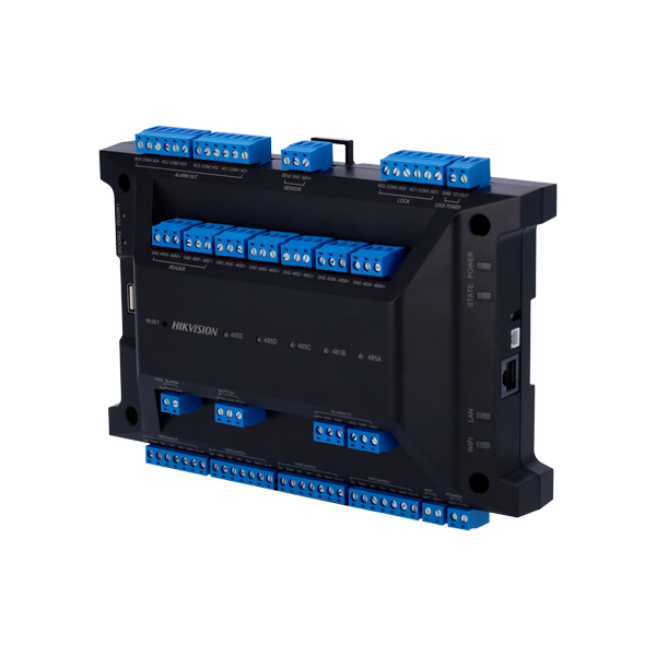 Controler acces control, 2 usi, extensibil pana la 126 usi, Wi-Fi, RS485, Wiegand - HIKVISION DS-K27 - 1