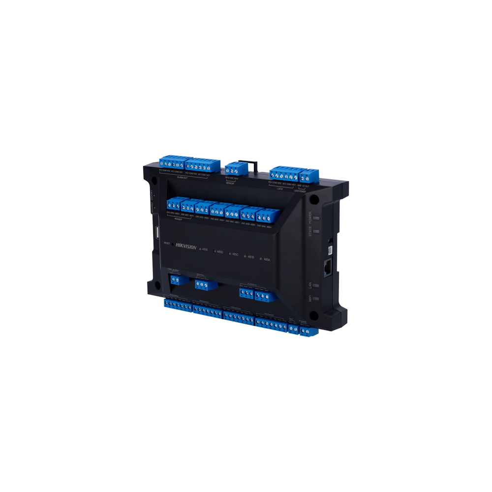 Controler acces control, 2 usi, extensibil pana la 126 usi, Wi-Fi, RS485, Wiegand - HIKVISION DS-K27 - 1