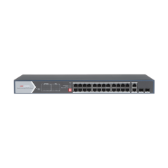 Switch 20 porturi PoE, 4x Hi-PoE, 2x Gigabit SFP, 2x RJ-45 - HIKVISION DS-3E0528HP-E - 1