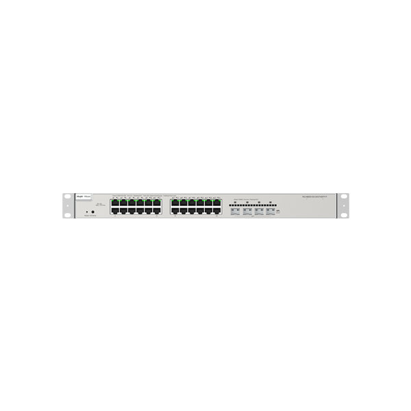 Switch 24 porturi PoE+, 4 porturi SFP+, Gigabit, L3 Cloud Management - Ruijie RG-NBS5200-24GT4XS-P - 1