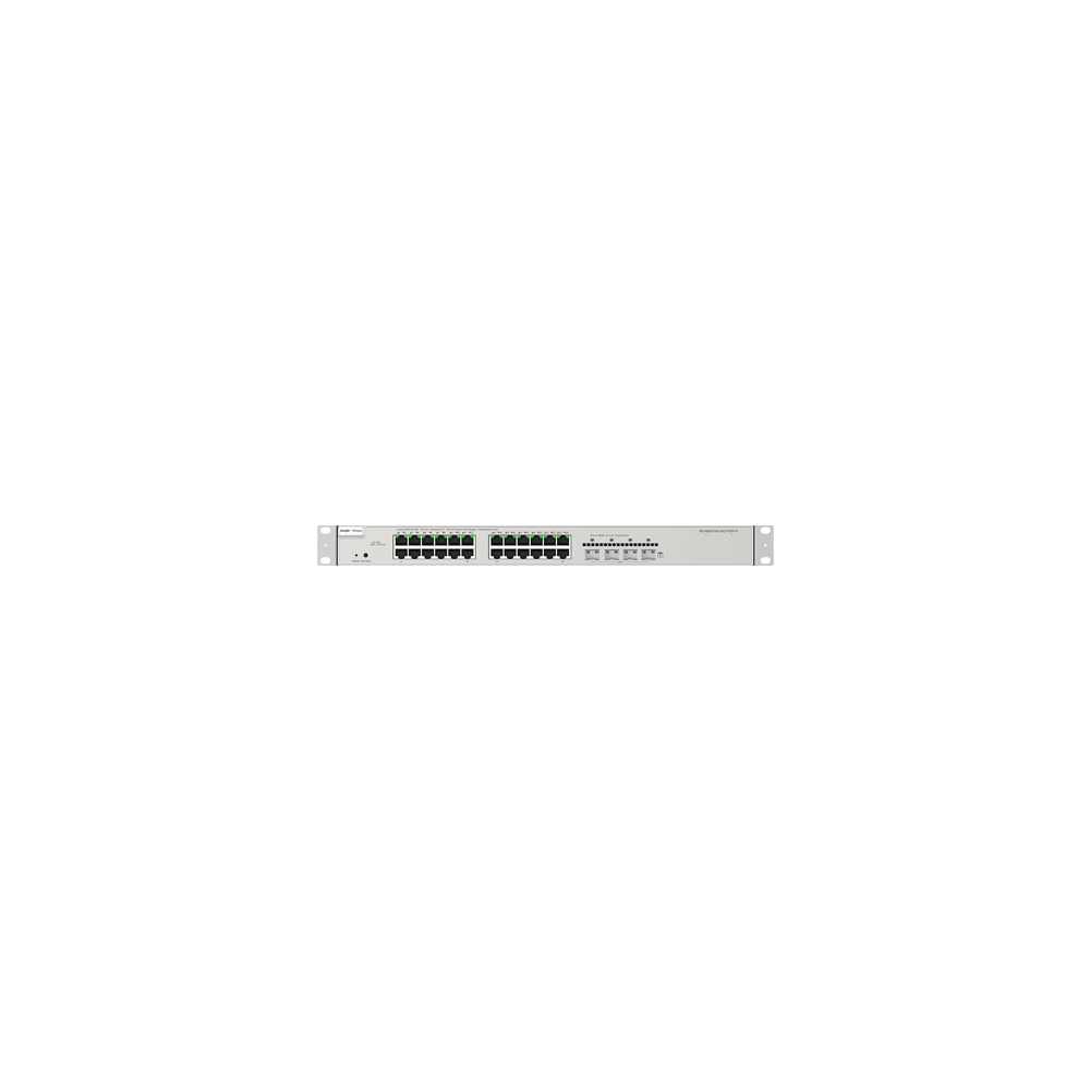 Switch 24 porturi PoE+, 4 porturi SFP+, Gigabit, L3 Cloud Management - Ruijie RG-NBS5200-24GT4XS-P - 1