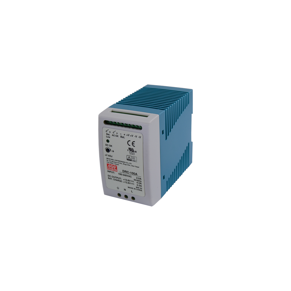 Sursa de alimentare in comutatie, 13.8V / 4.5A + 2.5A, sina DIN, backup - MEAN WELL DRC-100A - 1