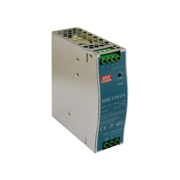 Sursa de alimentare in comutatie, 24V / 5A, sina DIN - MEAN WELL EDR-120-24 - 1