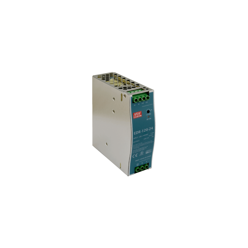 Sursa de alimentare in comutatie, 24V / 5A, sina DIN - MEAN WELL EDR-120-24 - 1