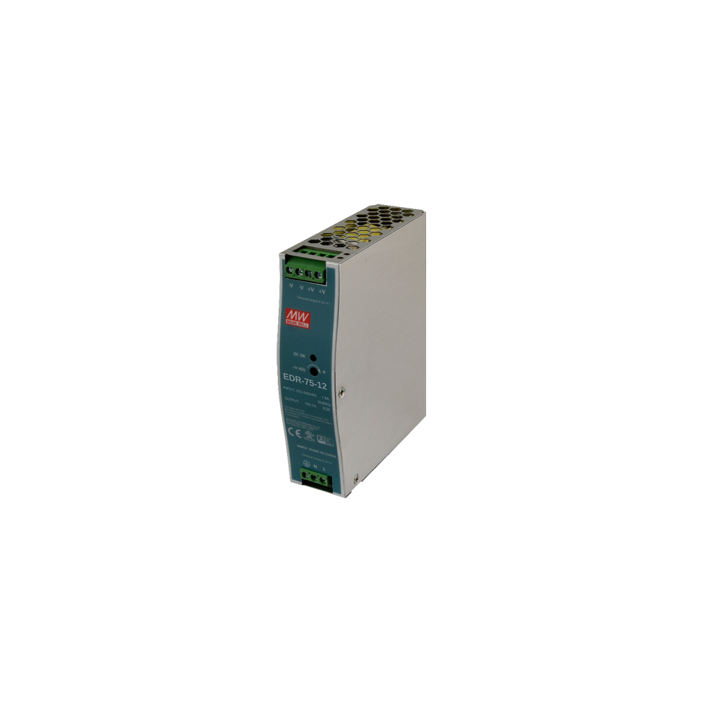 Sursa de alimentare in comutatie, 12V / 6.3A, sina DIN - MEAN WELL EDR-75-12 - 1