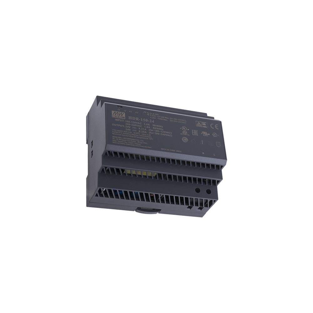 Sursa de alimentare in comutatie, 24V / 6.25A, sina DIN - MEAN WELL HDR-150-24 - 1