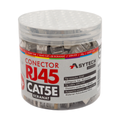 Mufa RJ-45 FTP Cat.5e, ecranata, 50Âµ (100 buc) RJ45M-CAT5E-50U-JAR - 1