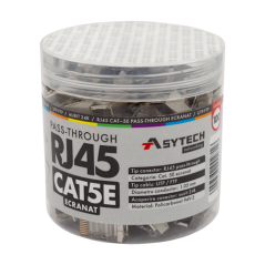 Mufa RJ-45 FTP Cat.5e EZ Passthrough, ecranata (100 buc) RJ45M-CAT5-EZ-JAR - 1
