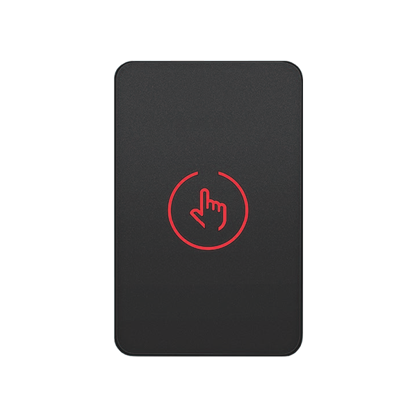 Buton de iesire Touch, plastic negru, montaj aparent, 12-24 Vcc, NO-NC-COM, LED, 86 x 55 mm CSB-86-P - 1