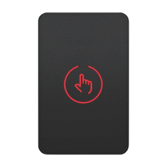 Buton de iesire Touch, plastic negru, montaj aparent, 12-24 Vcc, NO-NC-COM, LED, 86 x 55 mm CSB-86-P - 1